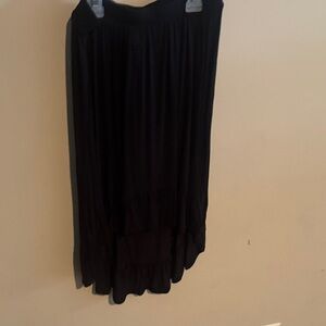 Cherokee Black Tiered High-Low Skirt